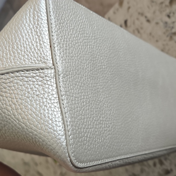 Tory Burch Metallic Textured Tote - Picture 7 of 17